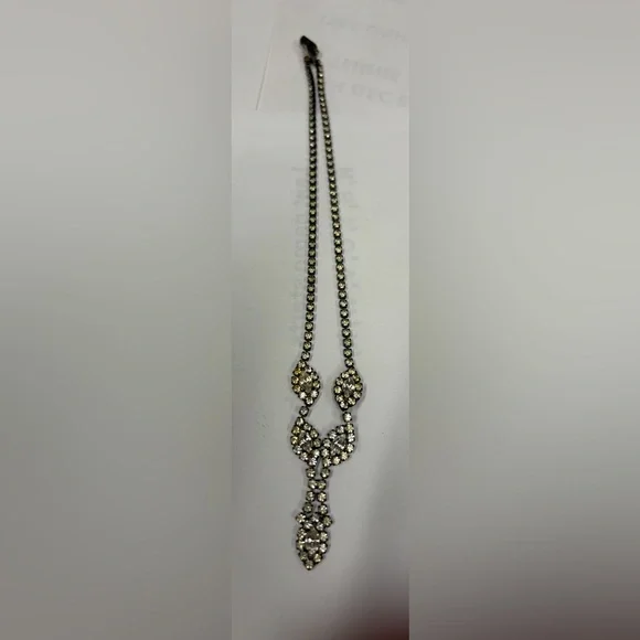 Dark Rhinestone Necklace - Picture 5 of 8